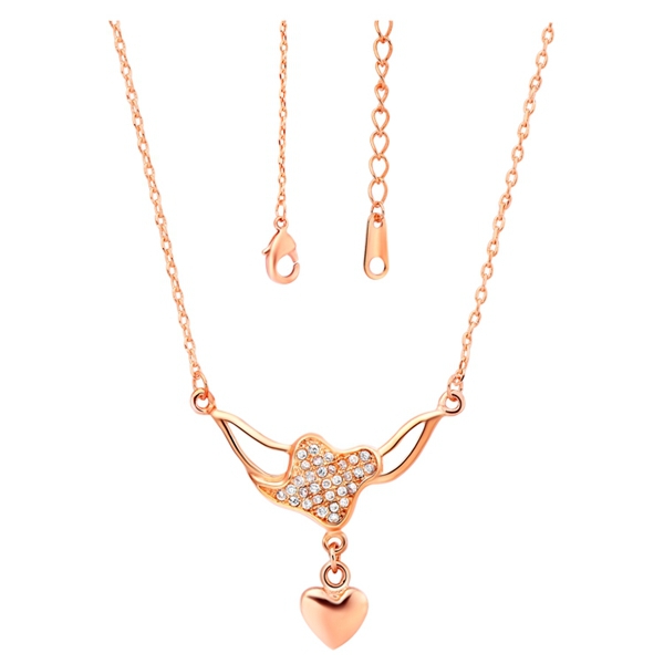 ... Pendants-Necklace-Women-Zilveren-Sieraden-Long-Choker-Rose-Gold-Chain