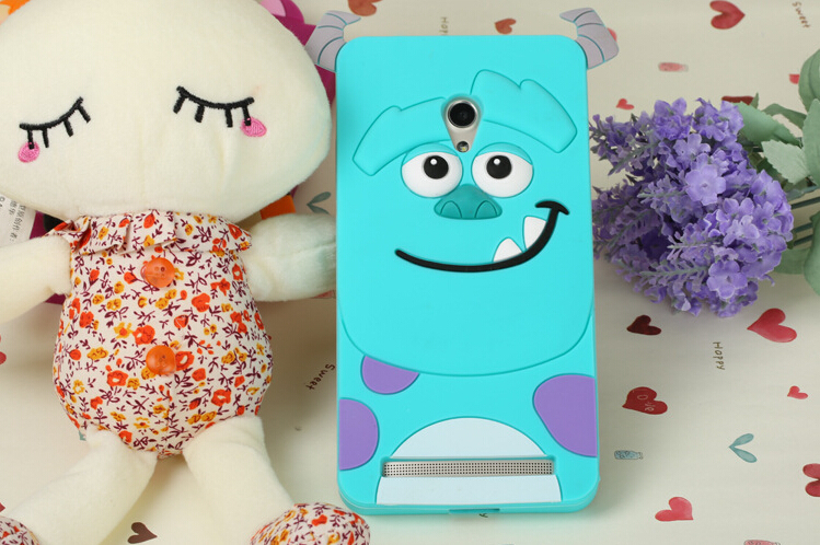 3D Tiger Sulley Soft rubber Case for Asus Zenfone 5 Case cell phone cases covers for Asus Zenfone5 case free shipping