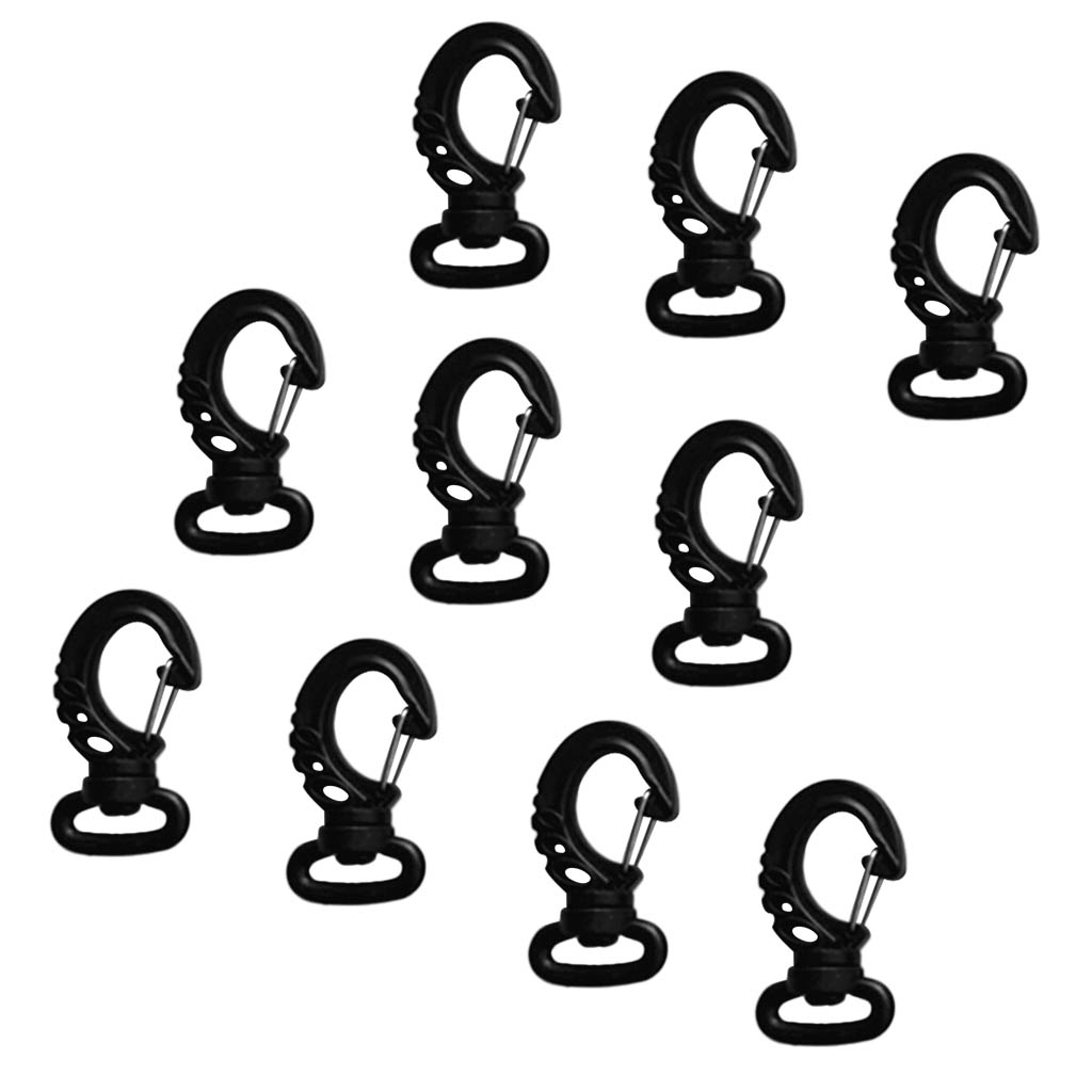Details about   Lot 10 Scuba Diving Swivel Snap Hook Spring Clips Fits 20mm Webbing Strap 
