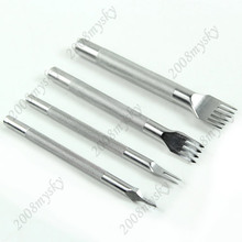 Free Shipping 1 Set Prong Diamond Chisel Pro-line Pre Stitching Leather Craft Working Tool New