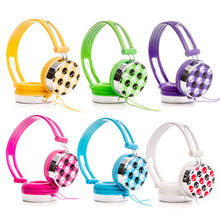 Rockpapa Skull Pattern Overhead Boys Girls Kids Childrens Teens Adult DJ Styles Headphones Headsets Earphones for iPod Phone