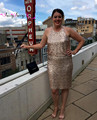 Rose Gold Sequined Cocktail Dresses 2016 Plus Size Sexy Sheath Bridal Party Gowns Vestido Madrinha Short