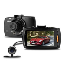 G30B Dual Lens Car DVR with G sensor Cycle Recording H 264 Front camera Full HD