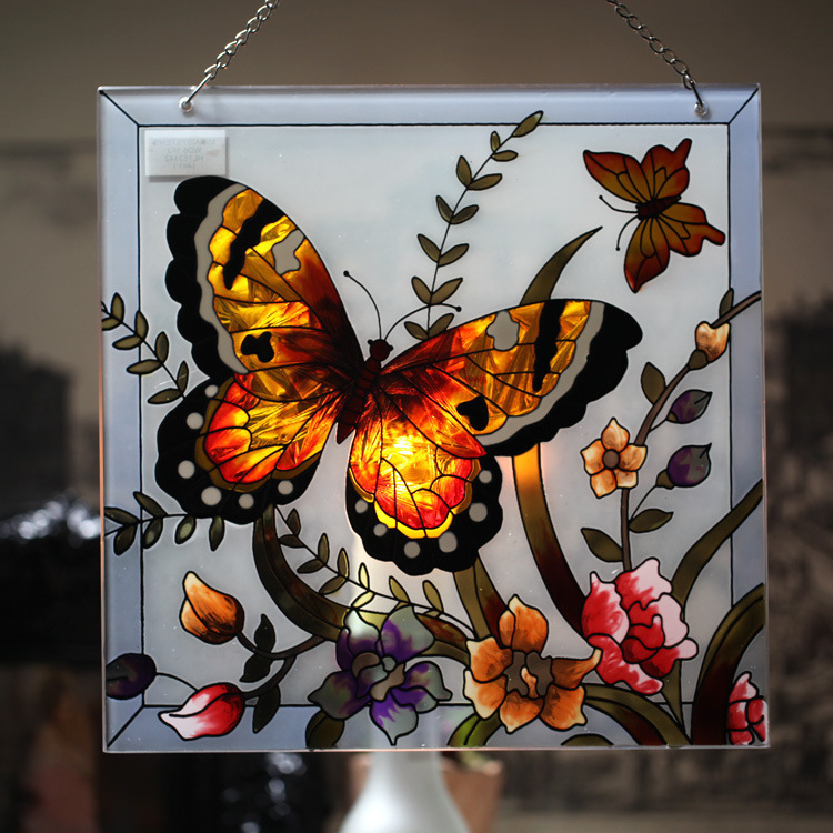 Online Buy Wholesale glass butterfly ornament from China glass butterfly ornament Wholesalers 