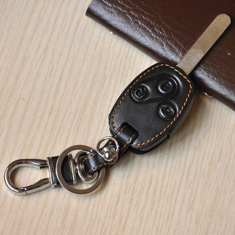 Leather honda car key rings