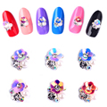 10pcs New Charm Flowers Nail Art Rhinestone Decorations Glitter Alloy DIY Nail Jewelry Tools