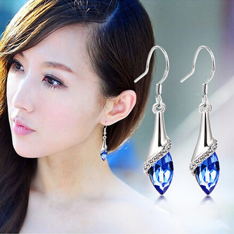 2015 Fashion Austria Crystal Horse Eye Stone Earrings Wholesale Green Blue ... - 2015-Fashion-Austria-Crystal-Horse-Eye-Stone-Earrings-Wholesale-Green-Blue-Red-Yellow