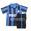 2015 16 Inter Home Kit Sports Kids Boys Soccer Clothing Sets Children Students Training Football Uniform