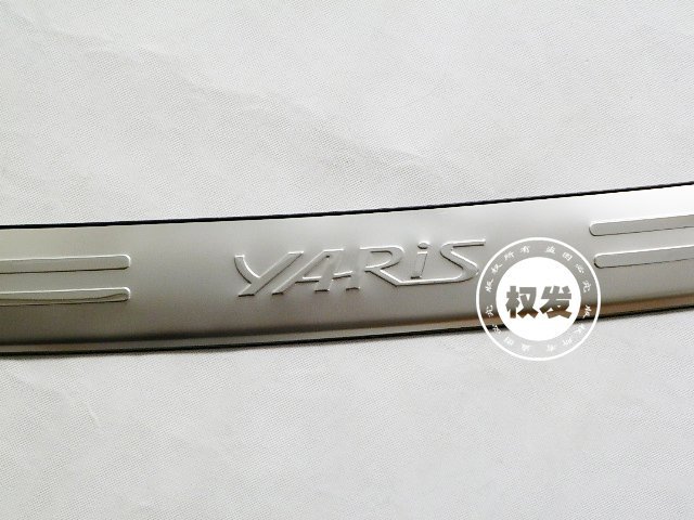 2007-2011 Toyota Yaris High quality stainless steel Rear bumper Protector Sill