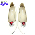 sale white pearl decorative shoe clips with crystal for wedding decoration high heel rhinestone accessories bridal