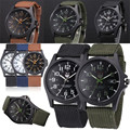 FHD Outdoor Mens Stainless Steel Military Sports Analog Quartz Army Wrist Watch