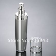 30ML silver press pump lotion bottle