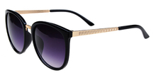New 2014 fashion vintage Big Lenses brand design Metal sunglasses Luxury retro women s round sun