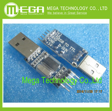 2pcs/lot PL2303 USB To RS232 TTL Converter Adapter Module with Free cable & Dust-proof Cover PL2303HX