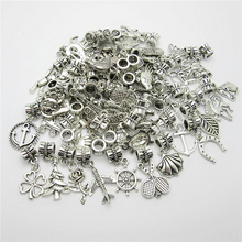 30pcs Tibetan silver Big Hole Loose Beads European Pendant Bead