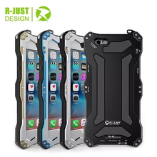 R-JUST for iphone 6 Gundam Mobile suit Gorilla Glass waterproof shockproof cases for iphone 6s 4.7 Metal Aluminum phone Case
