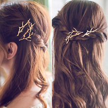 2016 Tree Clip Fashion Novel Designer Vintage Metal Branches Hairpins For Women Wedding Hair Jewelry Accessories Pinzas De Pelo