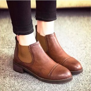 Brown leather boots womens flat – Shoe models 2017 photo blog