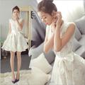 Korea 2016 New High end Fashion Loose Big Yards Women s Dress Elegant Temperament Leisure Round
