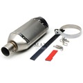 motorcycle parts motorbike muffler stainless steel real carbon fiber Akrapovic exhaust pipe for yamaha KTM kawasaki