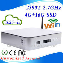 Thin client mini computer desktop computer HTPC Intel core i5 2390T with HDMI support wifi and webcam/Video chat