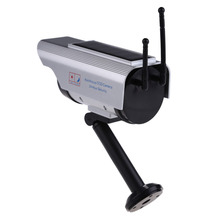 Solar Power Fake Dummy Outdoor Security Home CCTV Camera Flashing LED light Free shipping