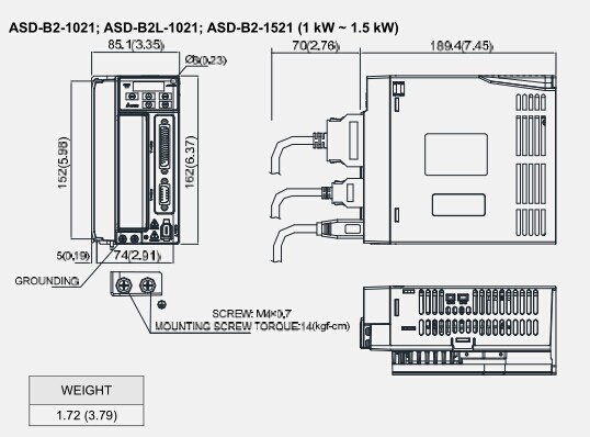 ASD-B2-1021 ASD-B2-1521 (1KW-1.5KW)