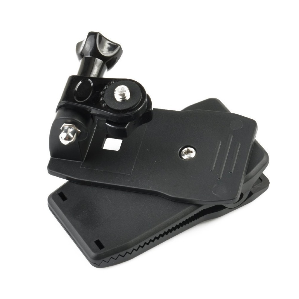 GoPro Accessories 360 Degree Rotary Backpack Hat Rec Mounts Clip Fast
