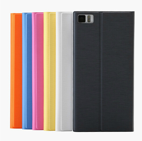 Free Shipping Original Xiaomi M3 Leather Case Stand Case For Xiaomi Mi3 M3 PU Flip Cover
