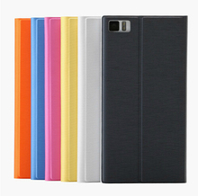 Free Shipping Original Xiaomi M3 Leather Case Stand Case Xiaomi Mi3 M3 PU Leather Flip Cover Case Gift Screen Protector