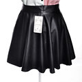 new summer PU skirts women bohemian solid A Line miniskirts super natural above knee sexy elastic