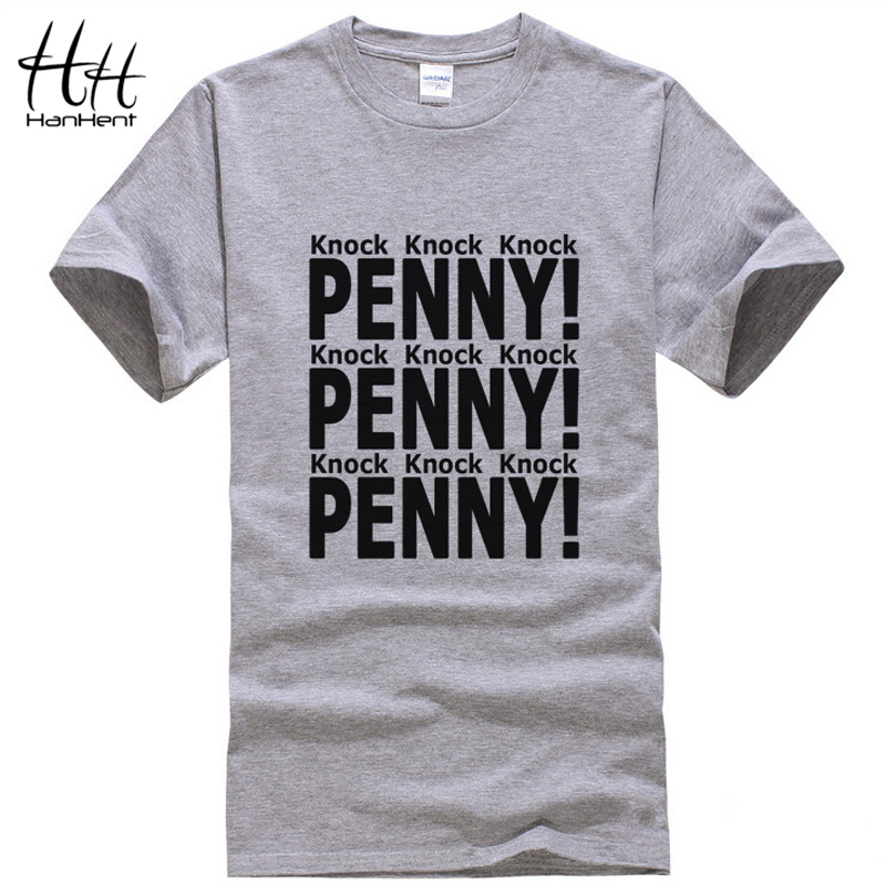 The big bang theory Penny Novelty Cotton Men T shirts Funny O Neck Short Sleeve Tshirts