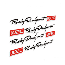 4 x Newest WRC Car Door Handle Stickers and decals Reflective Rally Car Stickers for toyota