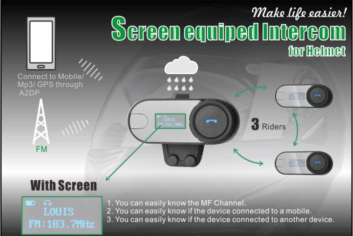 TCOM-SC Helmet Bluetooth Intercom