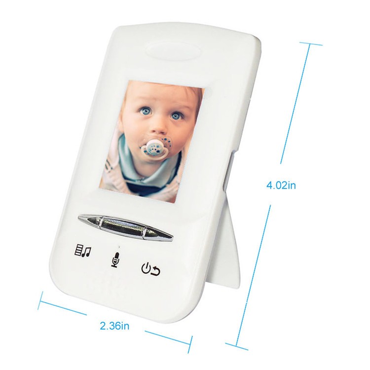 Wireless Digital Baby Video Monitor Support Intercom Temperature Display Music Player 2.0 Inch LCD Electronic Baby Camera Monitors (4)