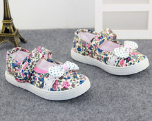 2015 Wholesale Breathable Lightweight Cotton Comfortable Floral Forst Walker Infant Toddler Baby Girls Shoes 1 12