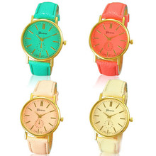 2015 Brand New Women’s Fashion Geneva Roman Numeral Faux Leather Quartz Analog Wrist Watch