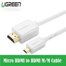 Ugreen Micro HDMI to HDMI cable 1.4 phone tablet Connection Television mini head size head HD cable