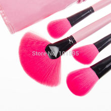 2015 New 32 pcs Pink Makeup Brush Cosmetic Brush With Soft Case 32 Pcs Foundation Powder