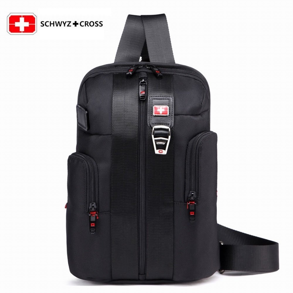 Schwzy Cross Waterproof Travel One Shoulder Sling Bag for Ipad Men&#39;s Chest Sport Back Pack ...
