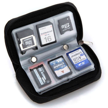 1 шт. карт памяти для хранения чехол чехол держатель кошелек для CF / SD / SDHC / MS / DS