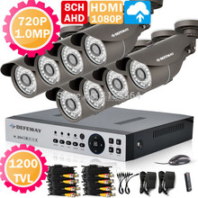 CCTV Security AHD Cameras 8CH DVR KIT 720P HD Outdoor