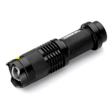 ledPortable mini 7 w Cree led battery flashlight torch 14500 Q5 adjustable focus amplify light bike
