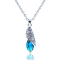 Shiny Angel Tears Clear Austria Crystal Water Drop Pendant Luxury Necklace for Girls Women Fashion Jewelry