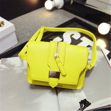 The new spring and summer fashion candy leather handbags women crossbody mini chain shoulder messenger bags