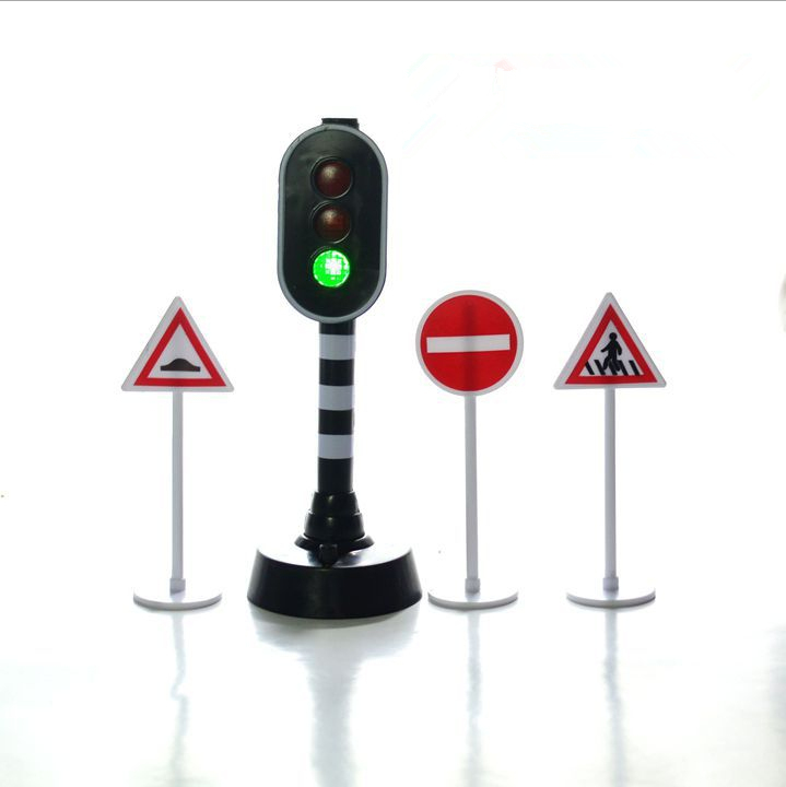 Traffic Light Toy Educational Mini Electric Train Toy 
