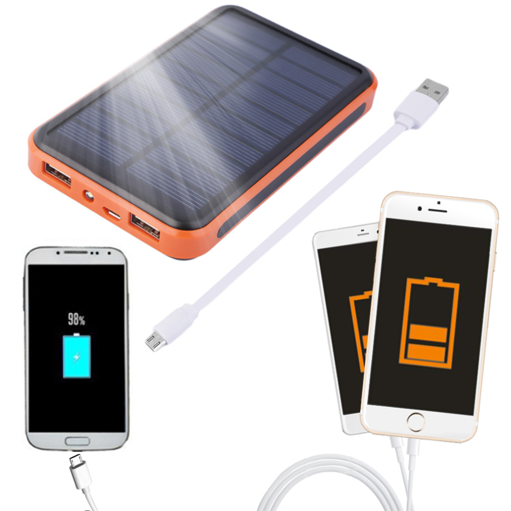 New 12000mAh Waterproof Portable Solar Power Bank Dual USB Solar Charger for cell phone Wholesale New 12000mAh Waterproof Portable Solar Power Bank Dual USB Solar Charger for cell phone Wholesale