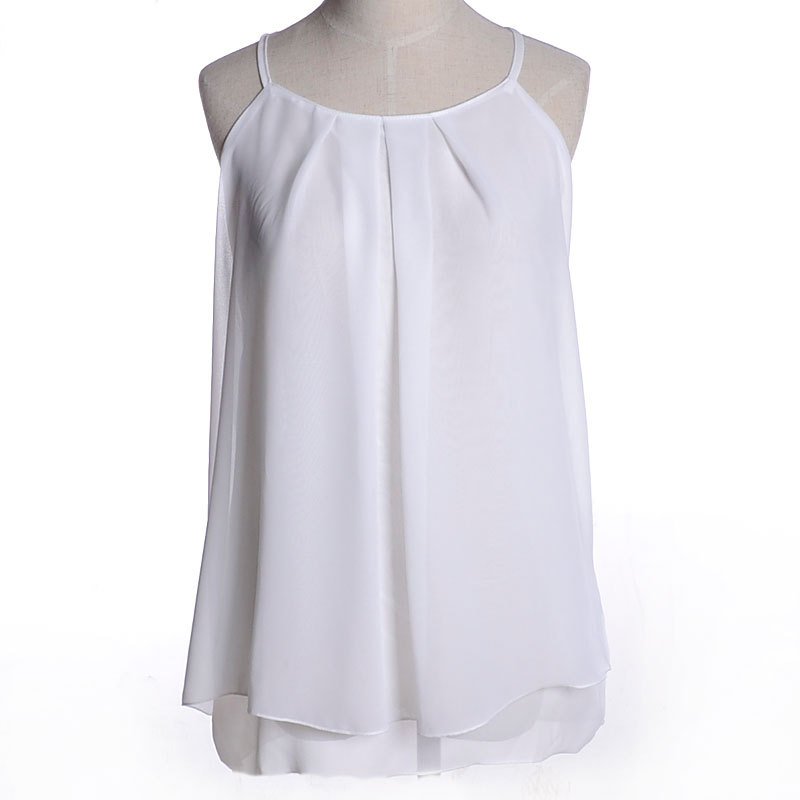 2015 New sexy Chiffon crop top cropped top blusas femininas fashion print women tops tank top