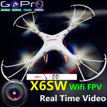 New Arrive dron X6sw WIFI Fpv drone with camera rc helicopter FPV quadcopter professional drones with camera HD VS MJX X101 X600