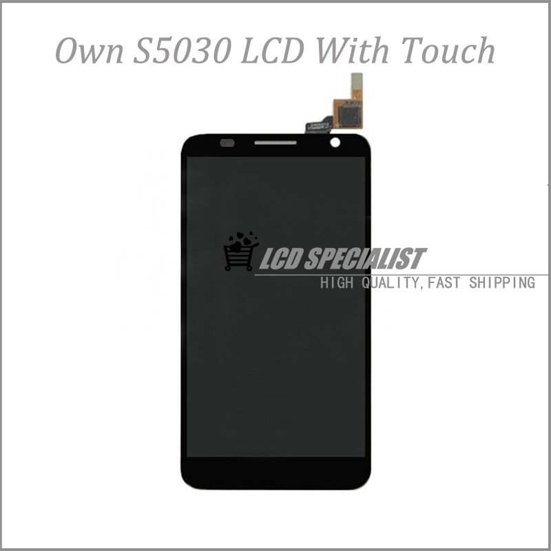 New Black For OWN S5030 LCD Display With Touch Screen Digitizer Panel Full Assembly Repair Parts